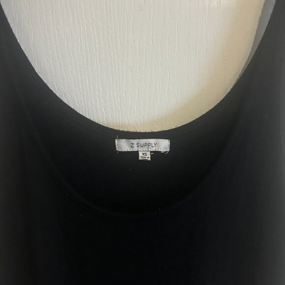 Z Supply Black Sleeveless Romper with Drawstring Waist – Size XS - Picture 2 of 3